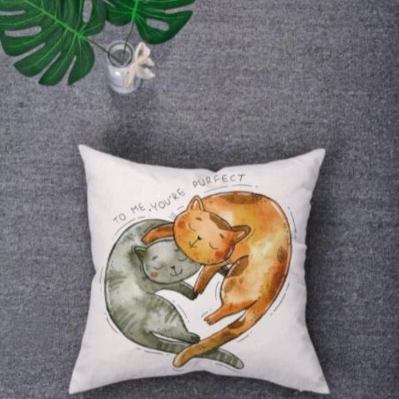 Purr throw pillow - Picture 3 of 5